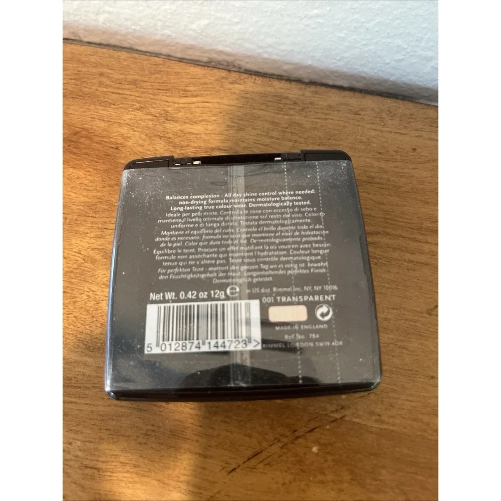 Rimmel Double Act Pressed Powder 001 Transparent Made In England Discontinued